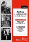 Colloque : Handicap et accès au droit - le rôle de l’avocat 29/092023 Hôtel de Ville